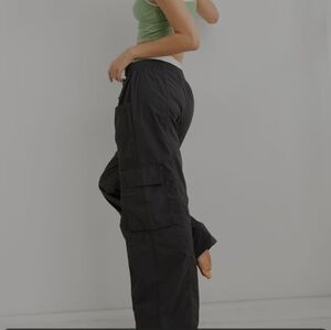 Thread & Supply Black Cargo Joggers